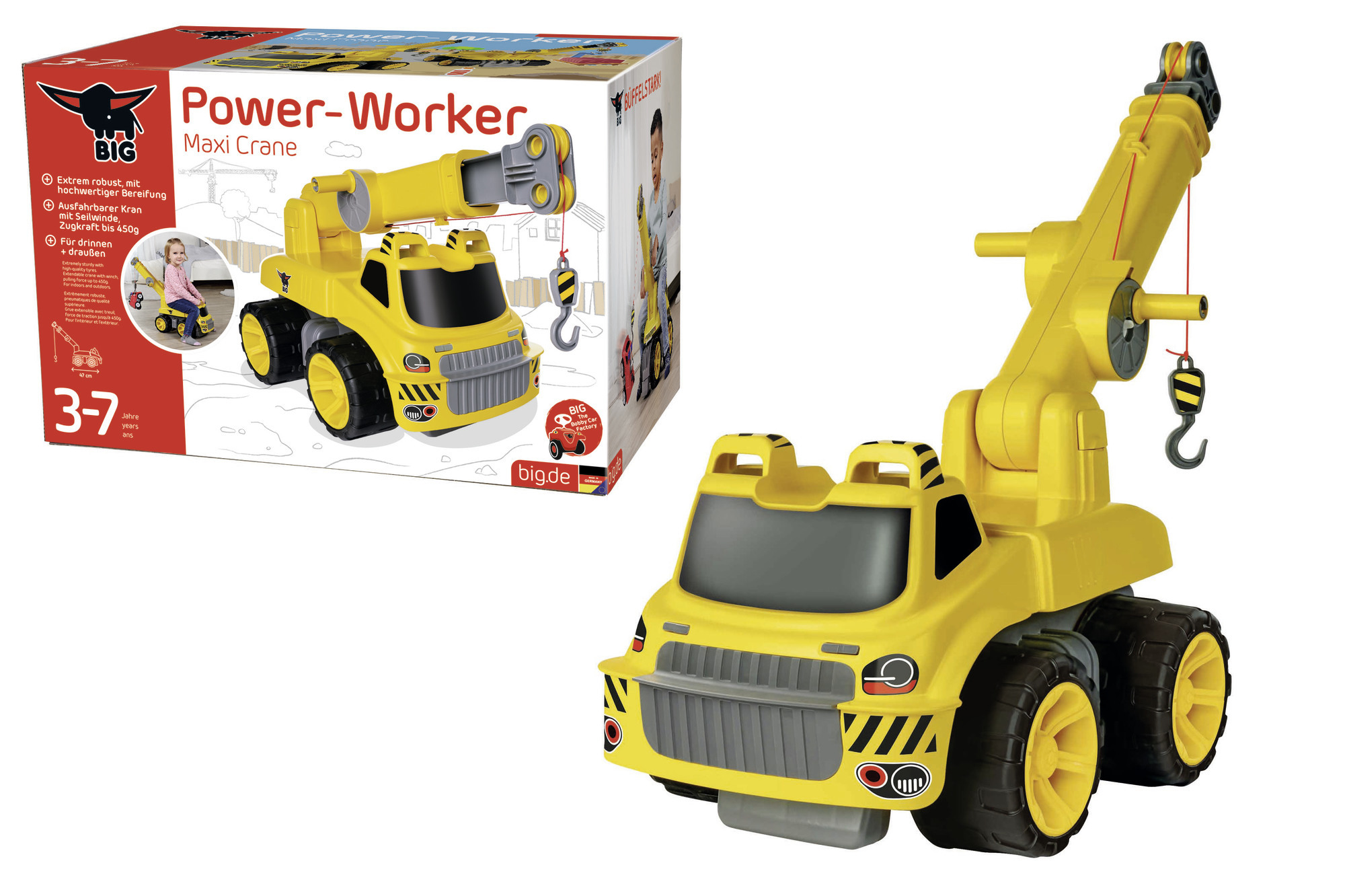 Big power worker maxi kraan afbeelding