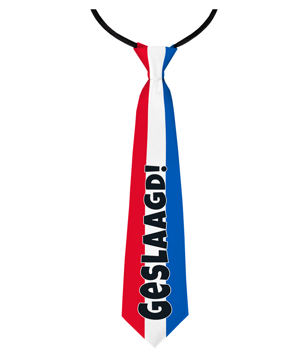 Stropdas geslaagd rood-wit-blauw