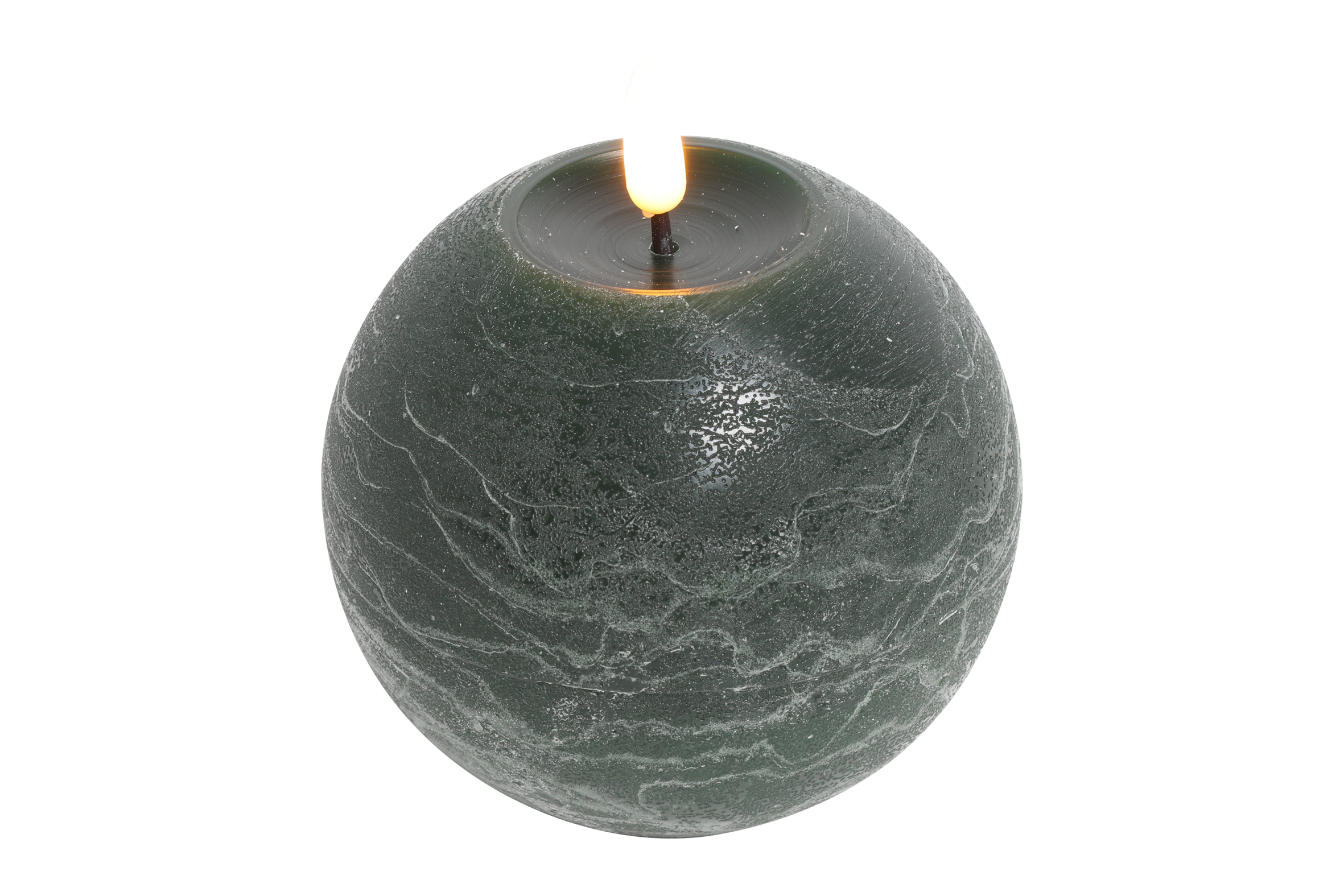 Bolkaars LED rond Lyon M donkergroen hoogte 8,5 x 10 cm