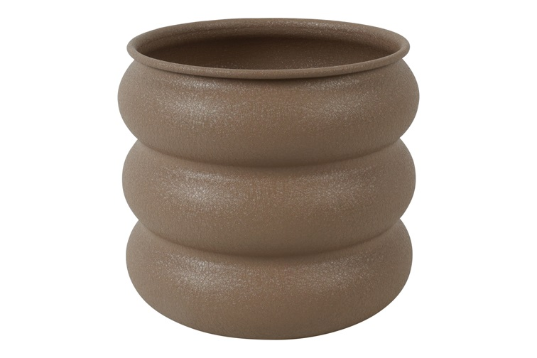 Bloempot Rings M bruin