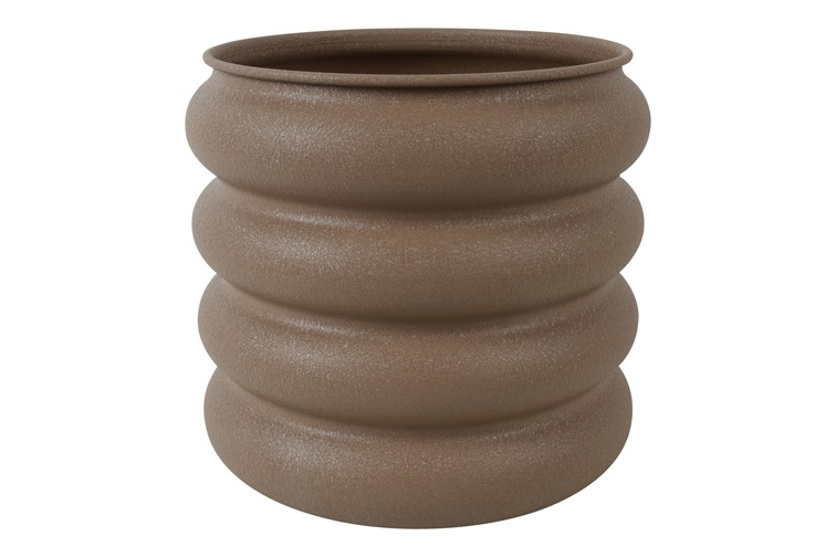 Bloempot Rings L bruin