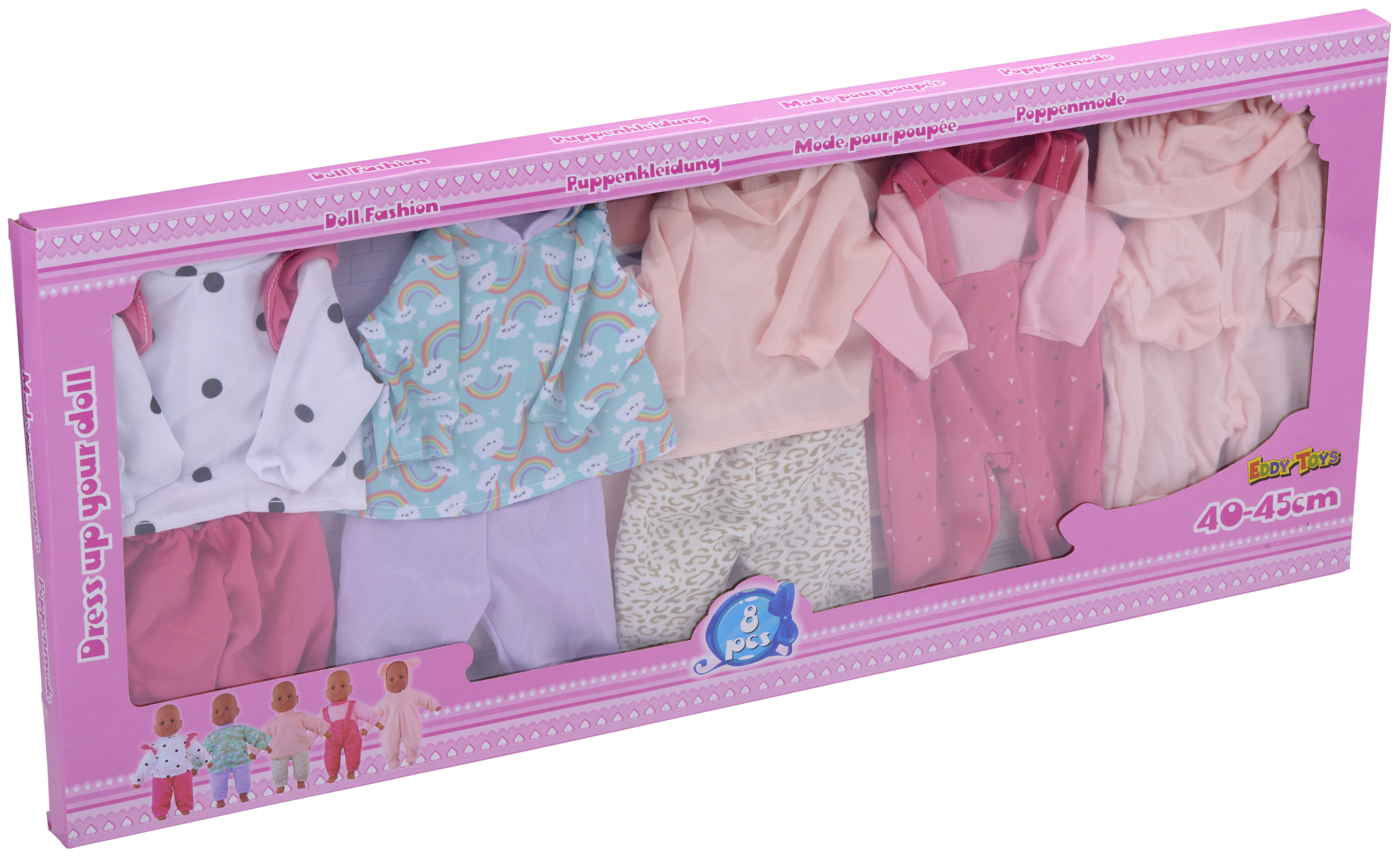 Poppenkleding set voor pop 40-45cm