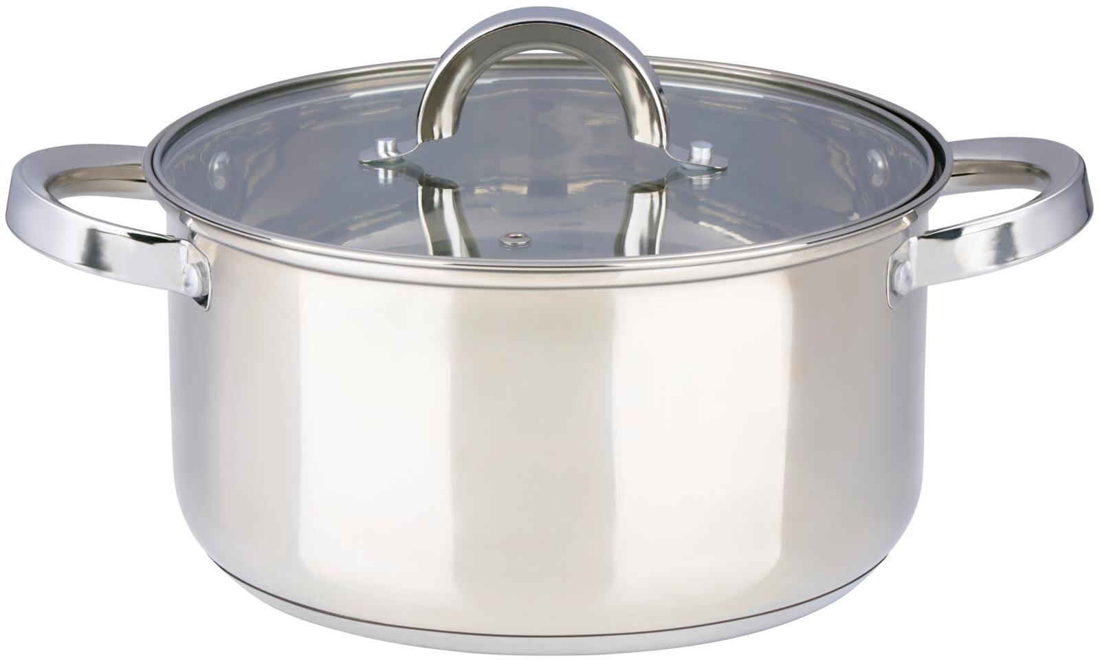 Alpina kookpan met deksel 4.6 liter 2cm inductie