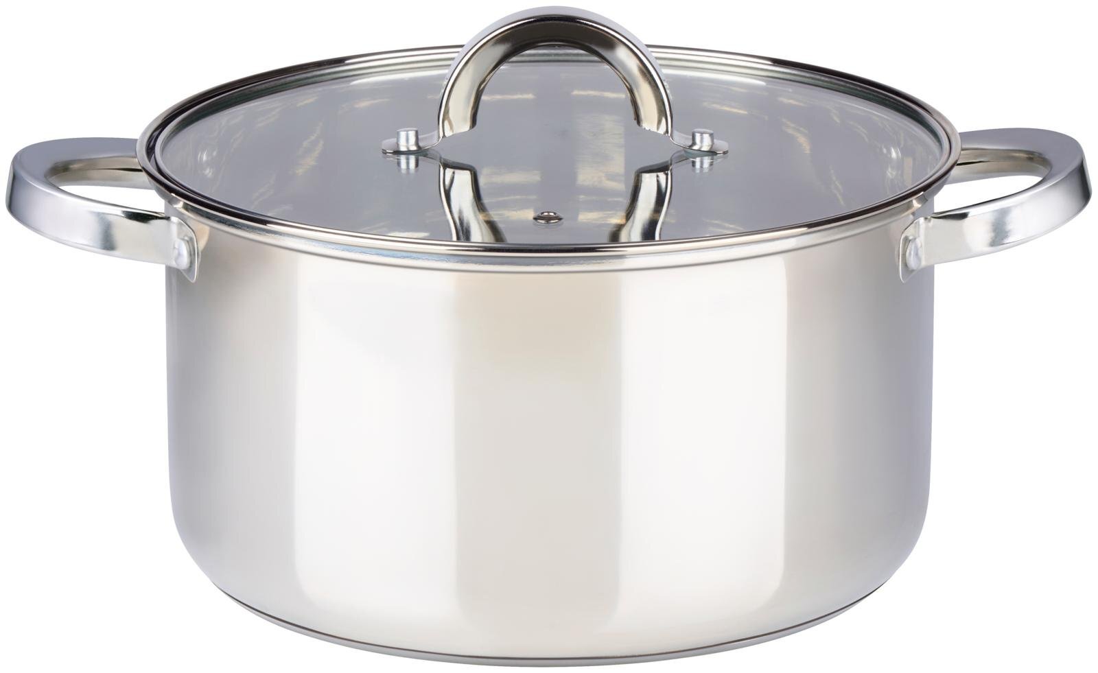 Alpina kookpan met deksel 5.9 liter 4cm inductie