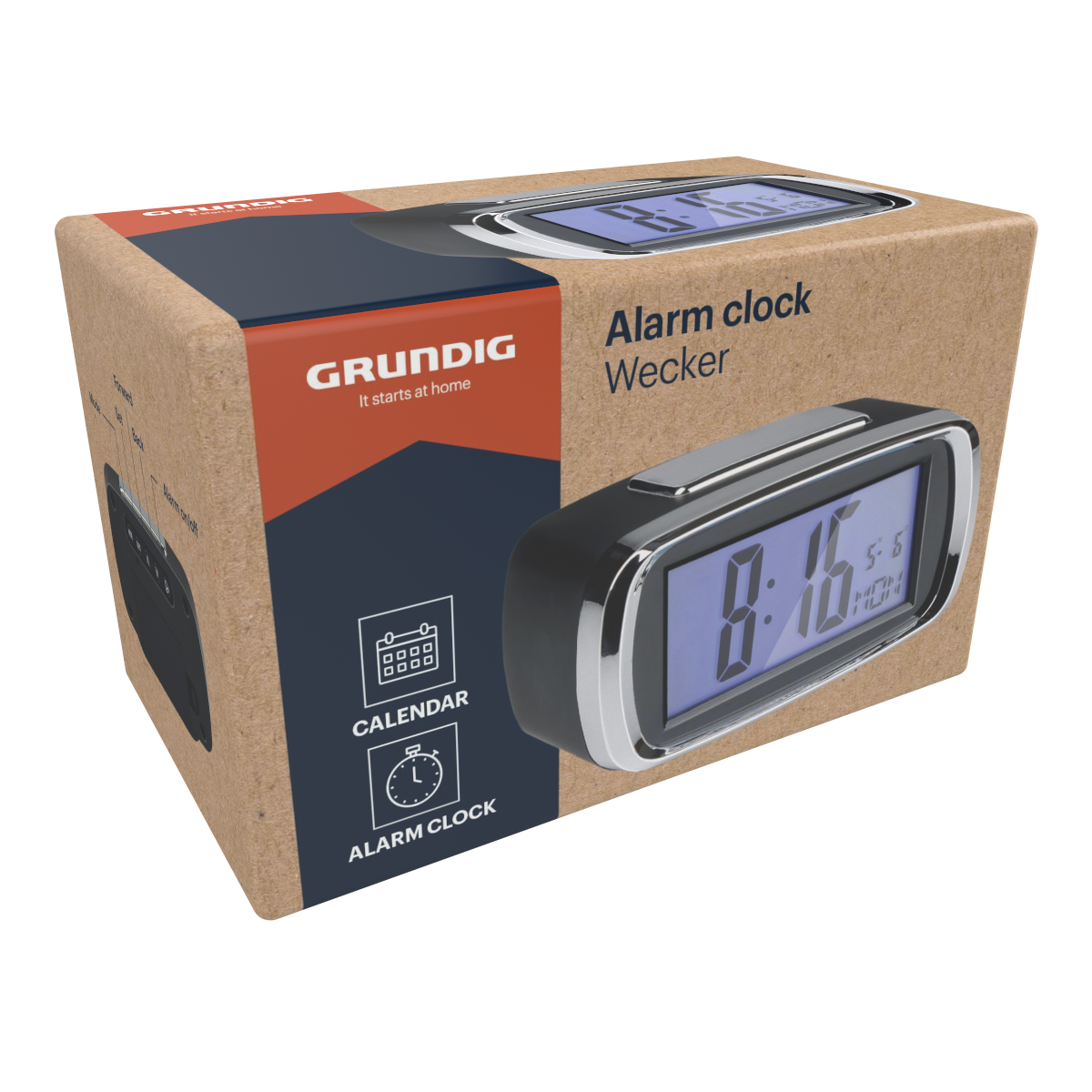 Grundig digitale wekker met kalender