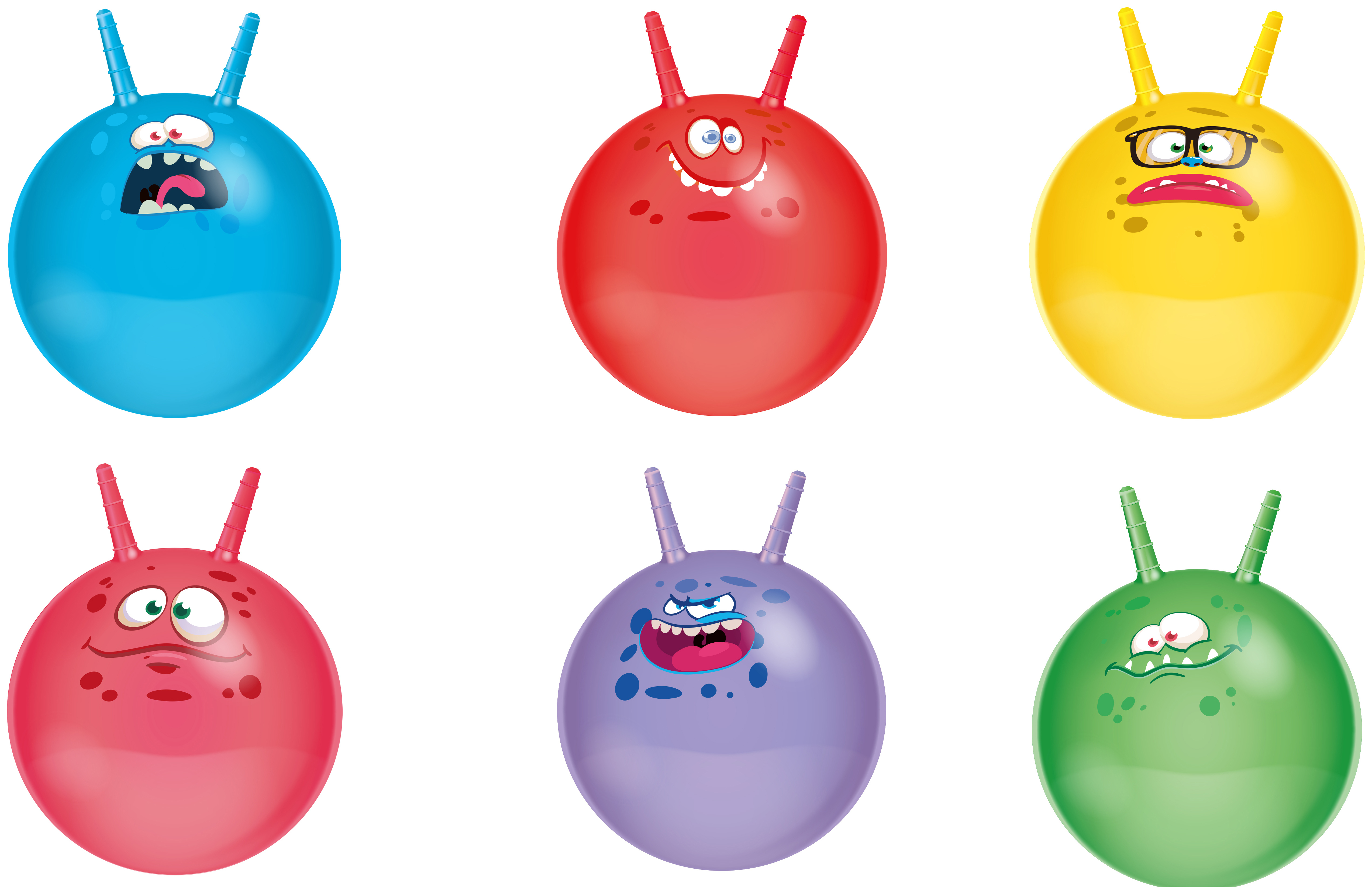 Skippybal 45cm met Monstergezicht