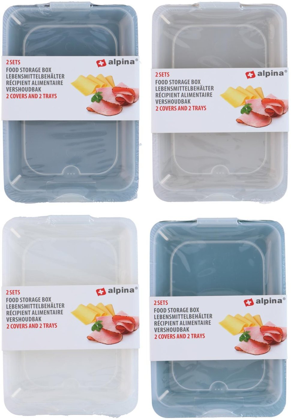 ALPINA Voedselbewaardozen, 2 sets