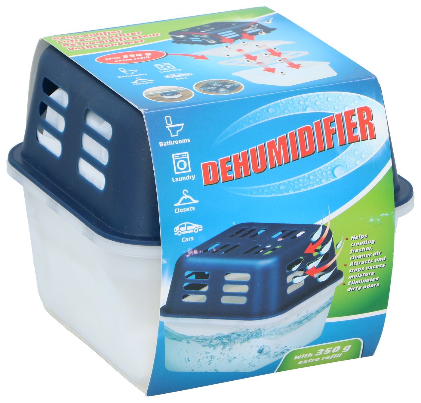 Ontvochtiger 350g met extra navulling 350g