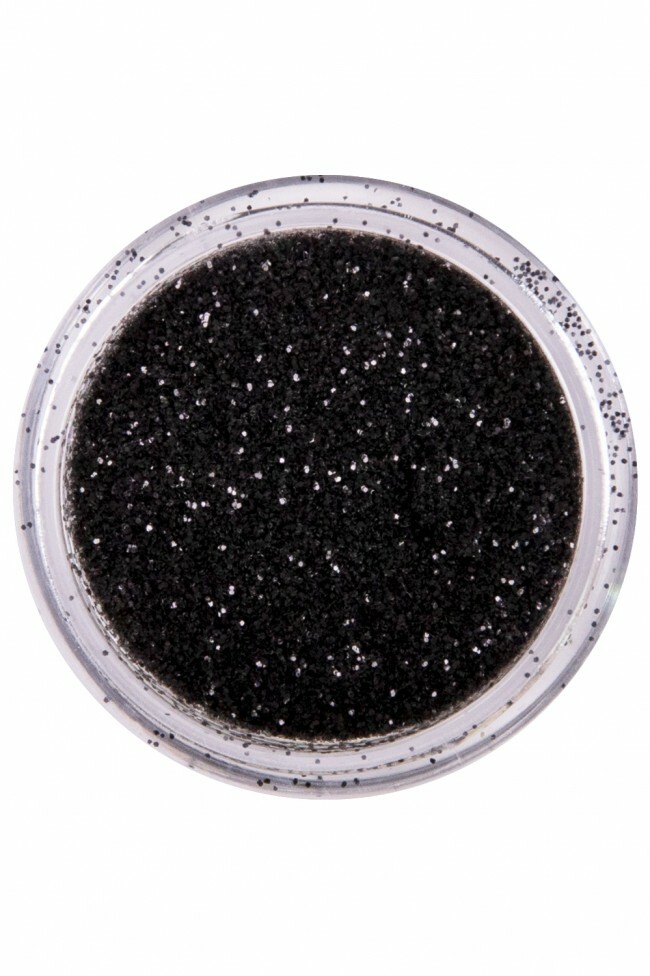 PXP biodegradable pitch black powder glitter 2.5 gr.
