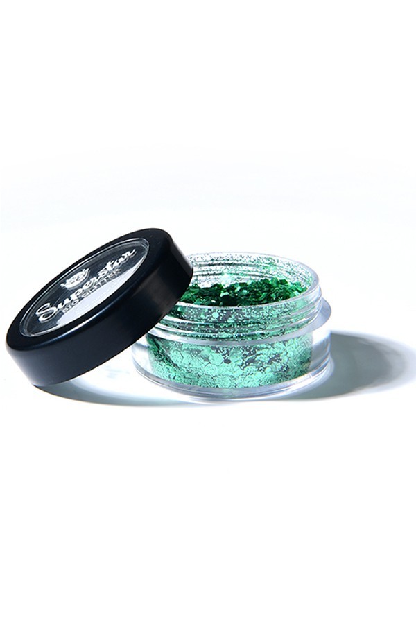Chunky mix glitter spring green biodegradable