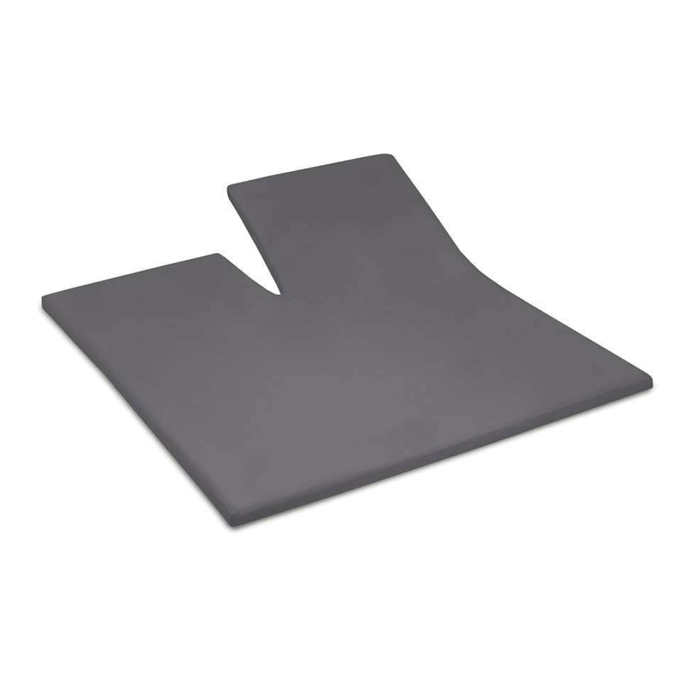 Cinderella basic single-split topper katoen 180x210 anthracite (tot 15cm)