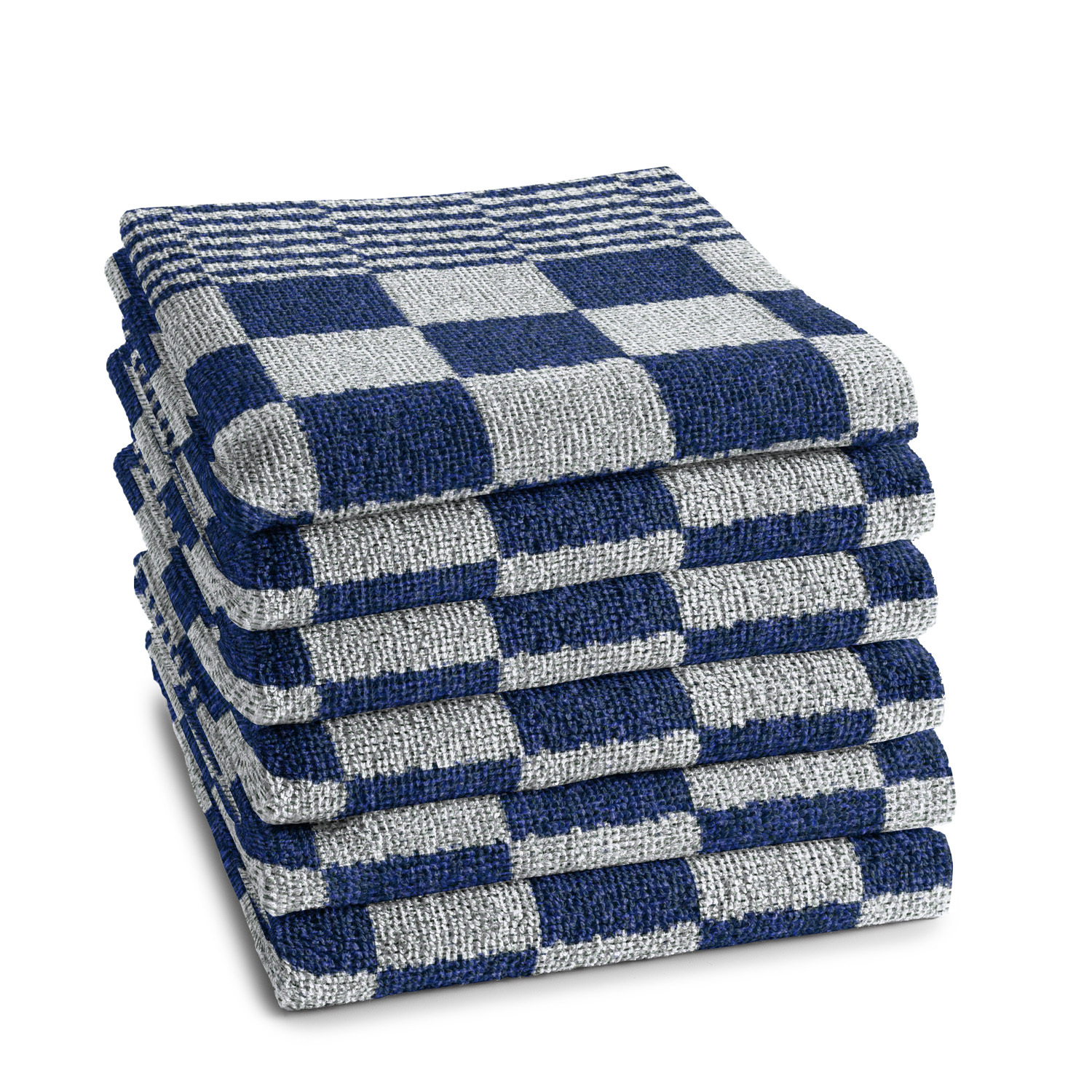 6x DDDDD keukendoek barbecue 50x55 cm bleu