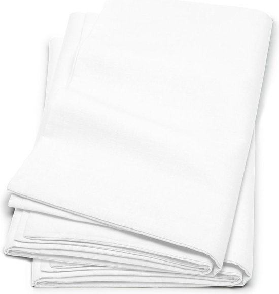 Cinderella kussensloop molton 60x70 cm white met rits 2 stuks