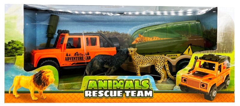 Animal life Safari auto, dieren en trailer