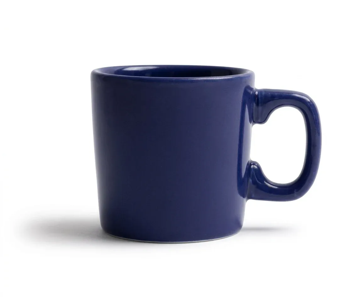 Boerenbont boerenblauw solids mok 0,2 liter donkerblauw