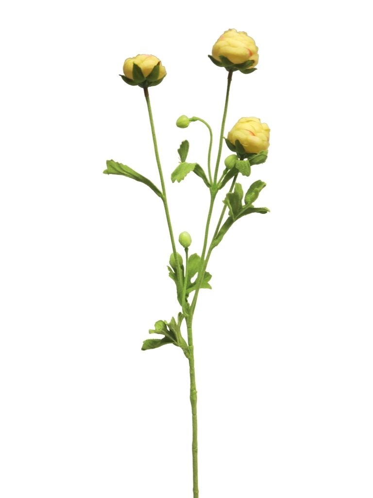 Ranuncules mini yellow 68cm