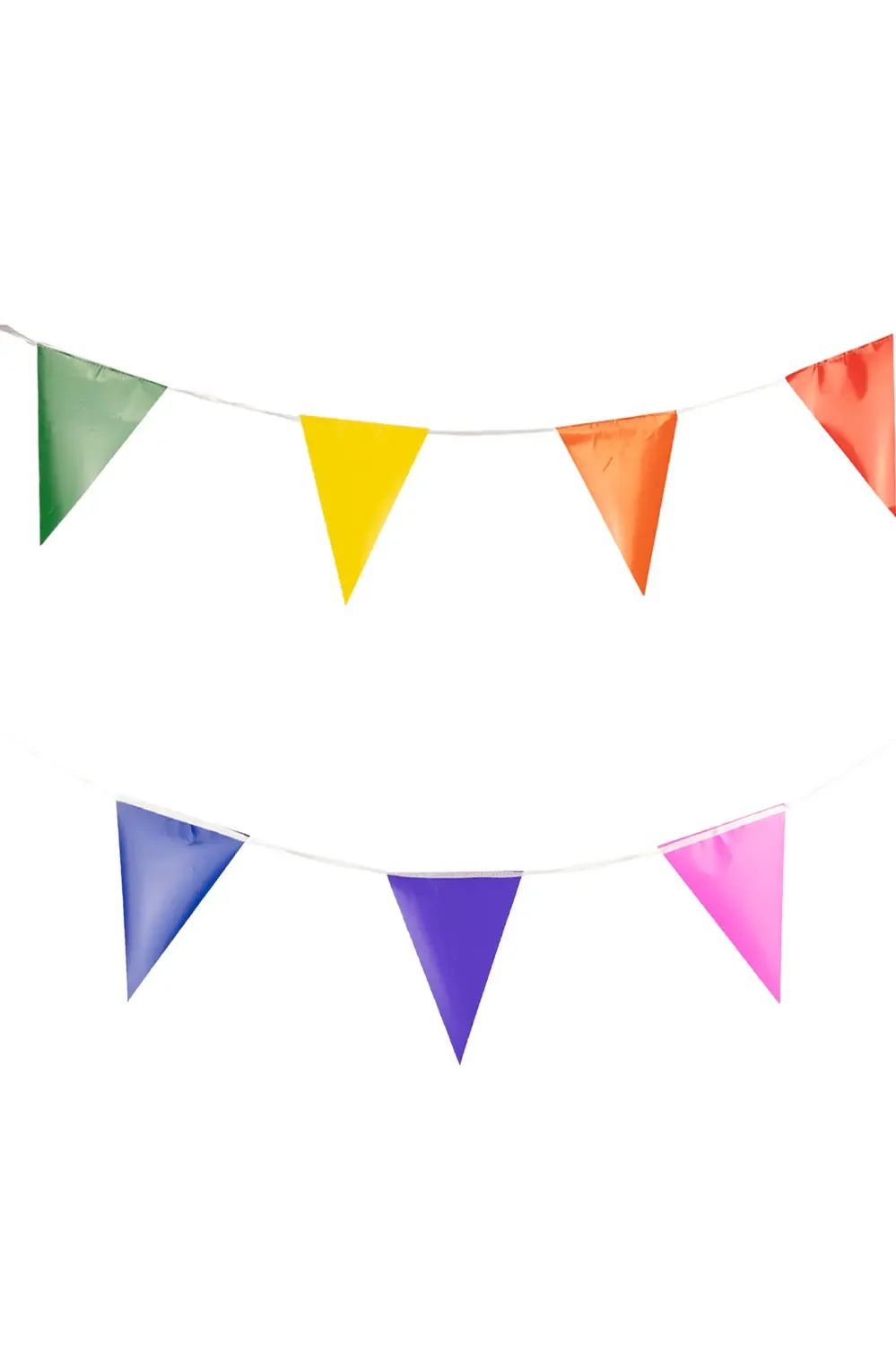 PVC Vlaggenlijn Regenboog 10 meter brandvertragend