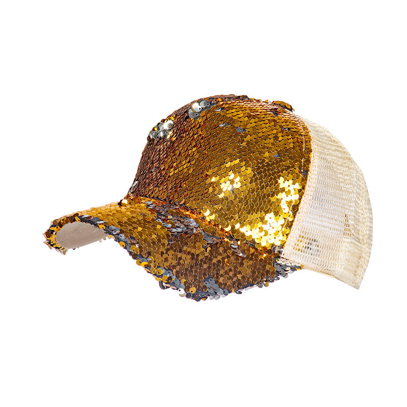Baseball pet goud pailletten