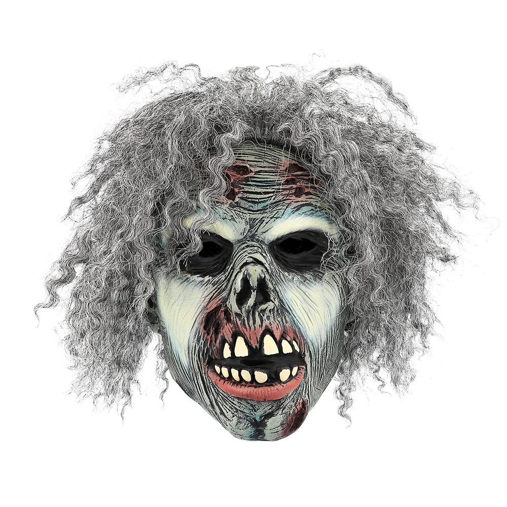 Latex hoofdmasker Crazy zombie