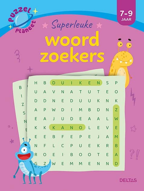 Puzzelplaneet superleuke woordzoekers (7-9 j.)