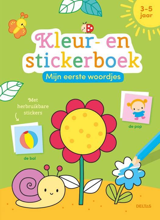Mijn eerste woordjes kleur- en stickerboek 3-5 j.
