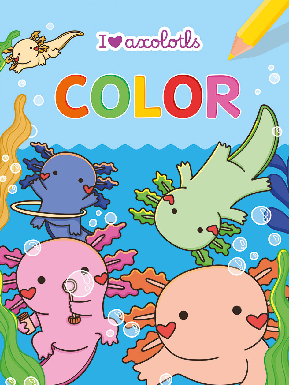 Deltas I love Axolotls Color kleurblok