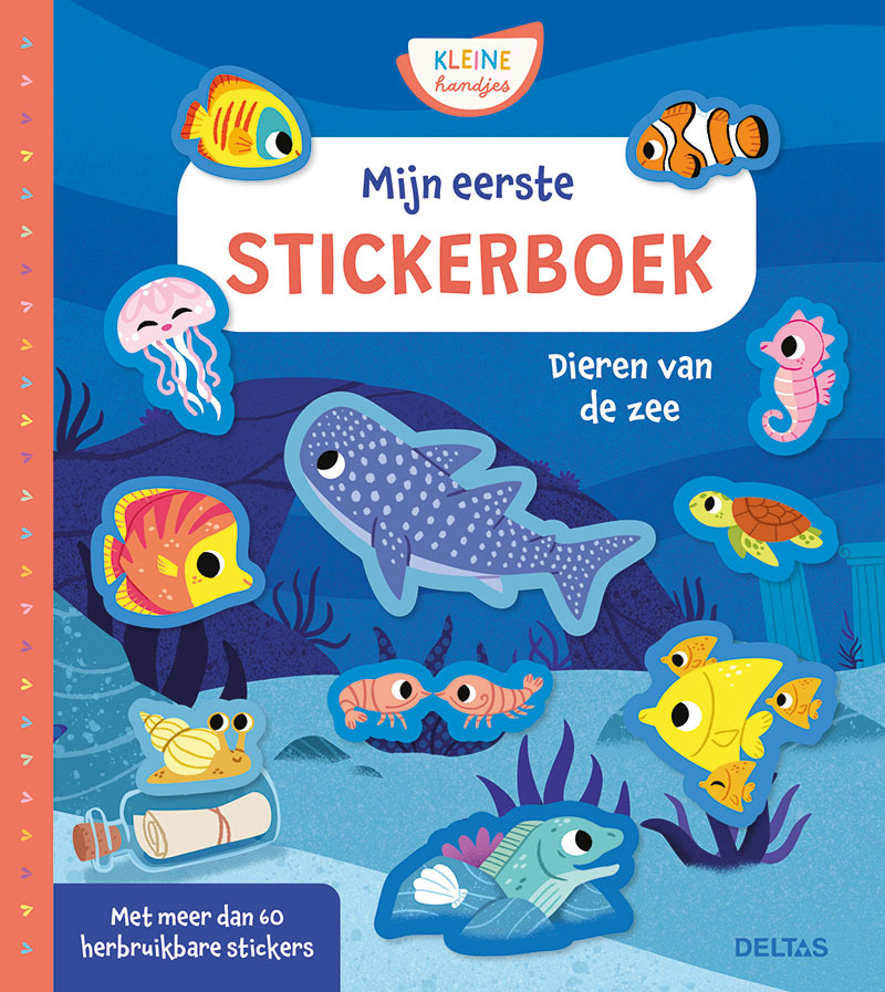 Deltas Mijn eerste stickerboek kleine handjes - dieren van de zee