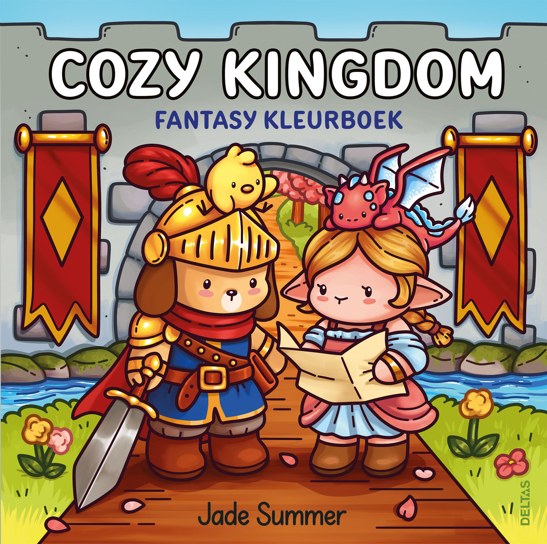 Deltas Cozy Kingdom Fantasy kleurboek Jade Summer afbeelding