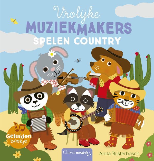 Vrolijke muziekmakers spelen country (geluidenboek)