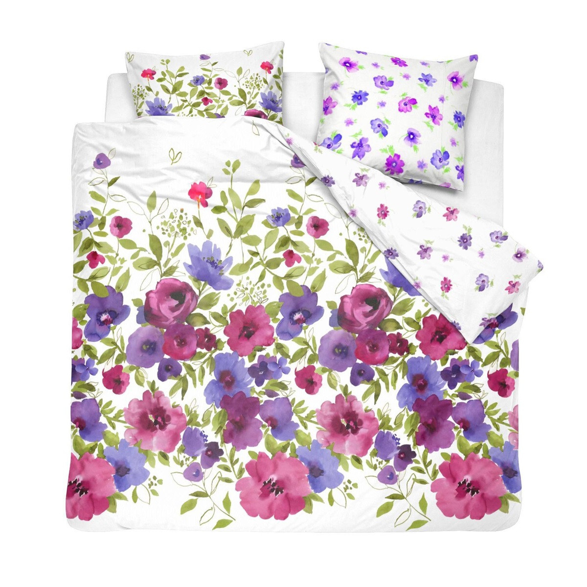 Cinderella dekbedovertrekset satijn 240x200/220 rosa purple