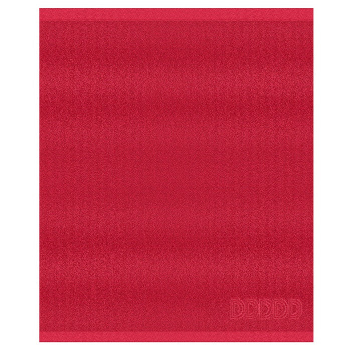Ddddd DDDDD theedoek logo 60x65 cm rood