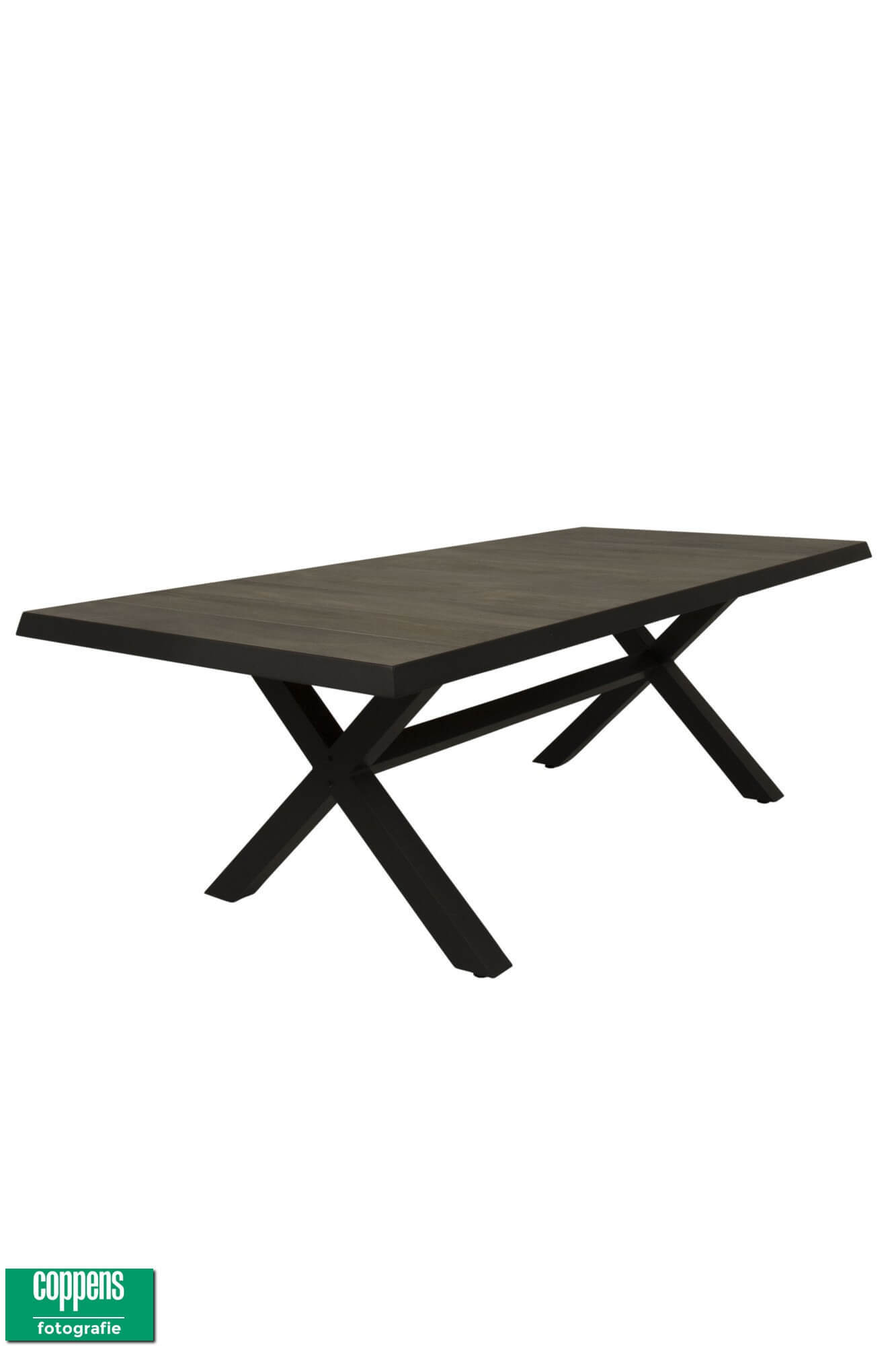Qopps Admiral tuintafel, 224 x 104 antraciet frame