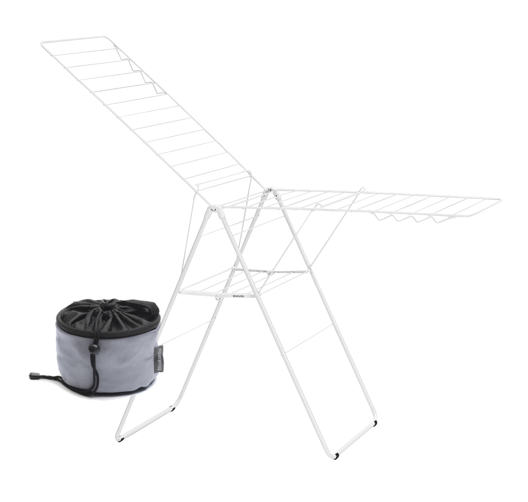 Brabantia HangOn droogrek 25 meter white incl wasknijpertas