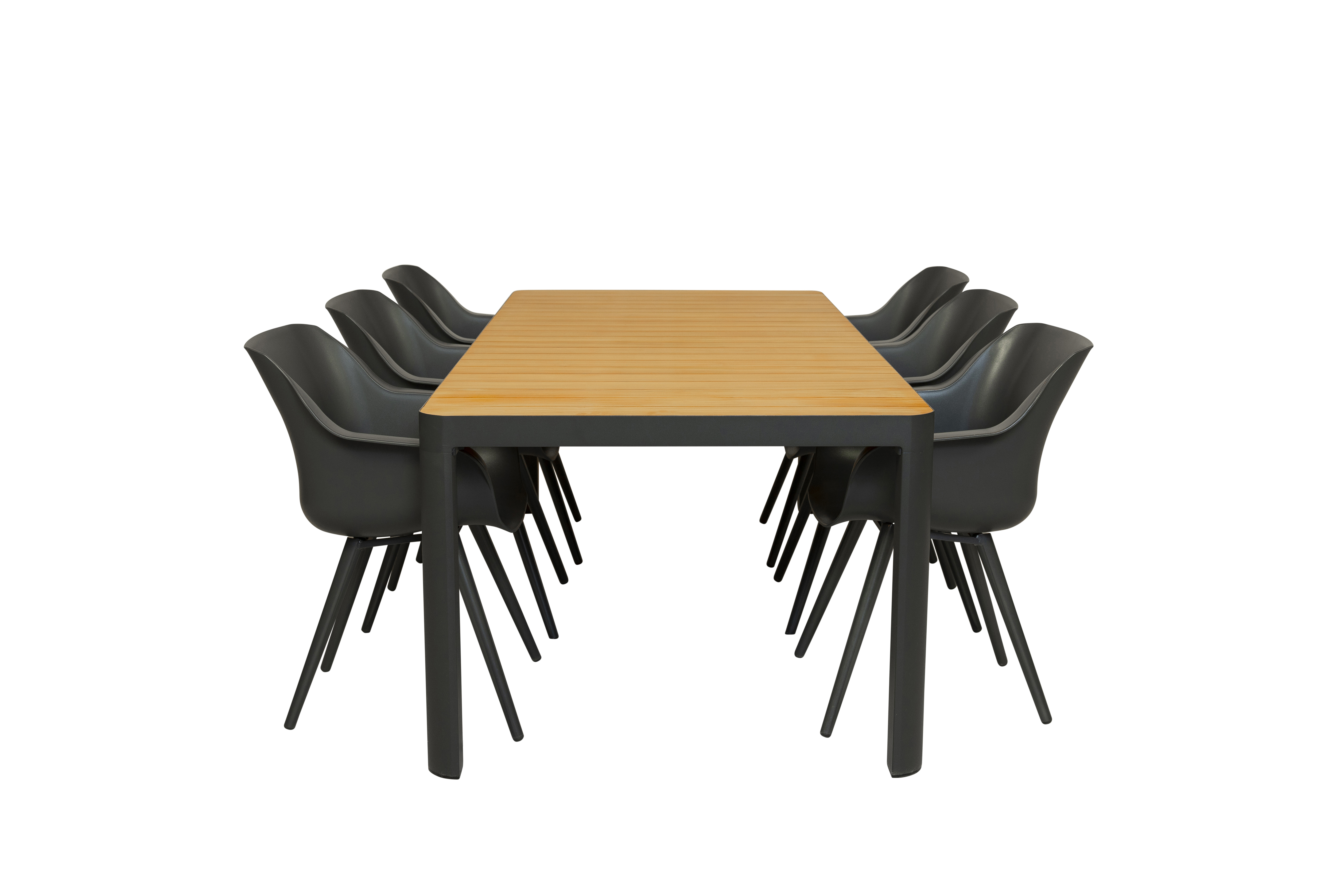 Qopps Mikos tuintafel met 6 Hartman Sophie studio xerix tuinstoelen