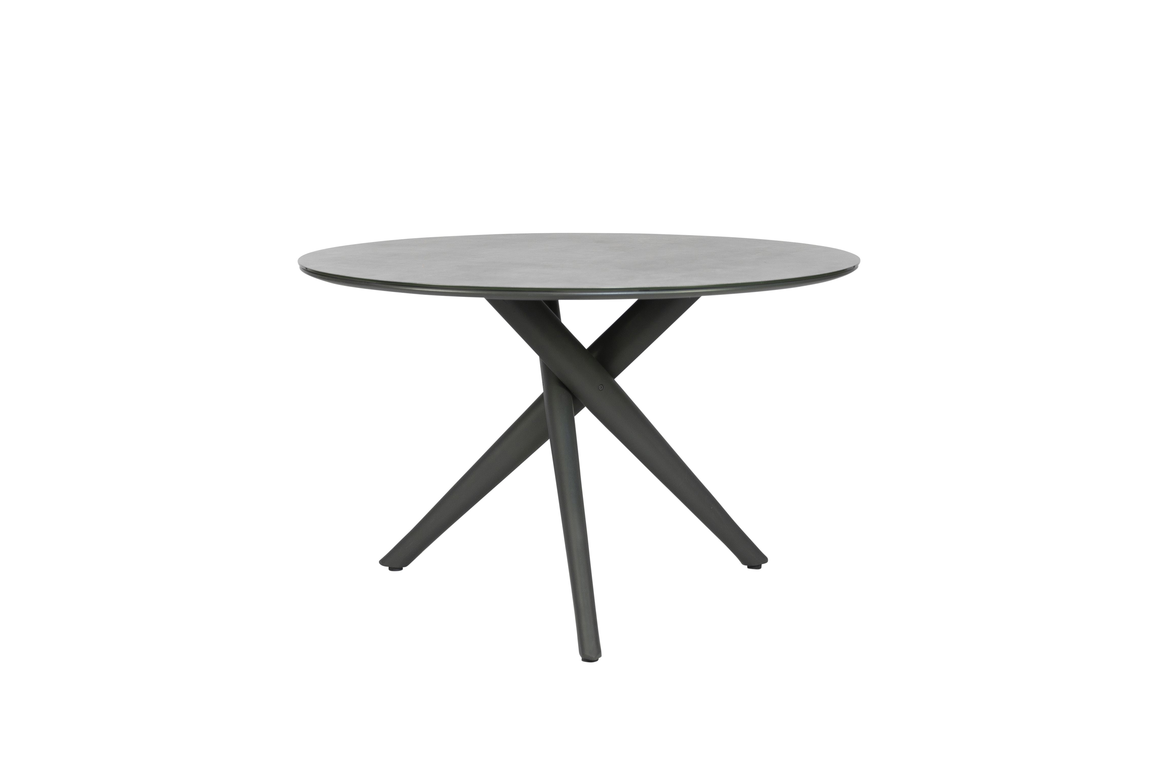Qopps Zukla tuintafel 120 cm rond mat royal grey
