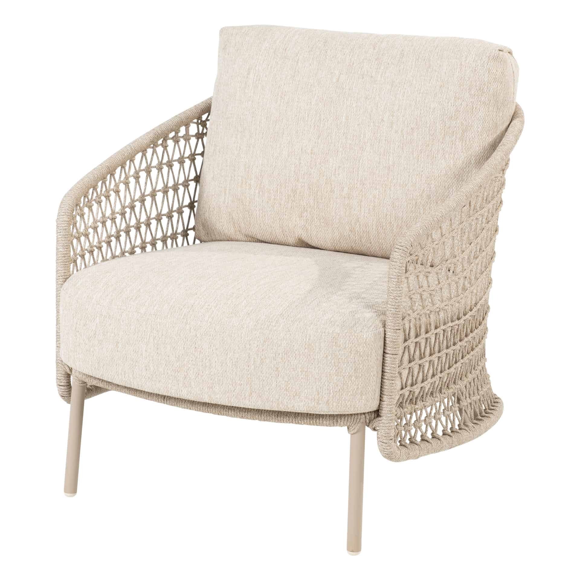 4SO Puccini loungestoel latte