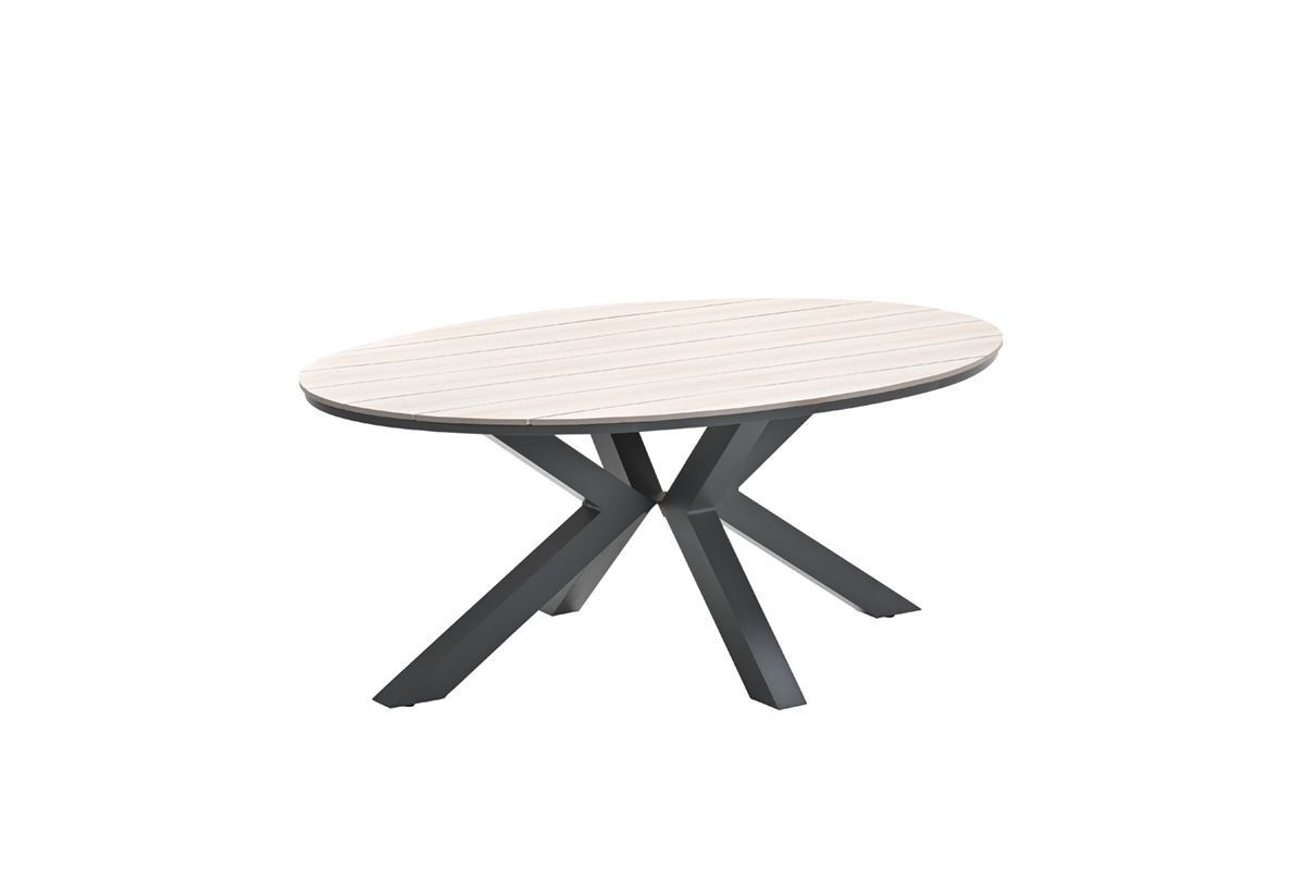 Garden Impression Edison tafel 180x115cm ovaal vironwood