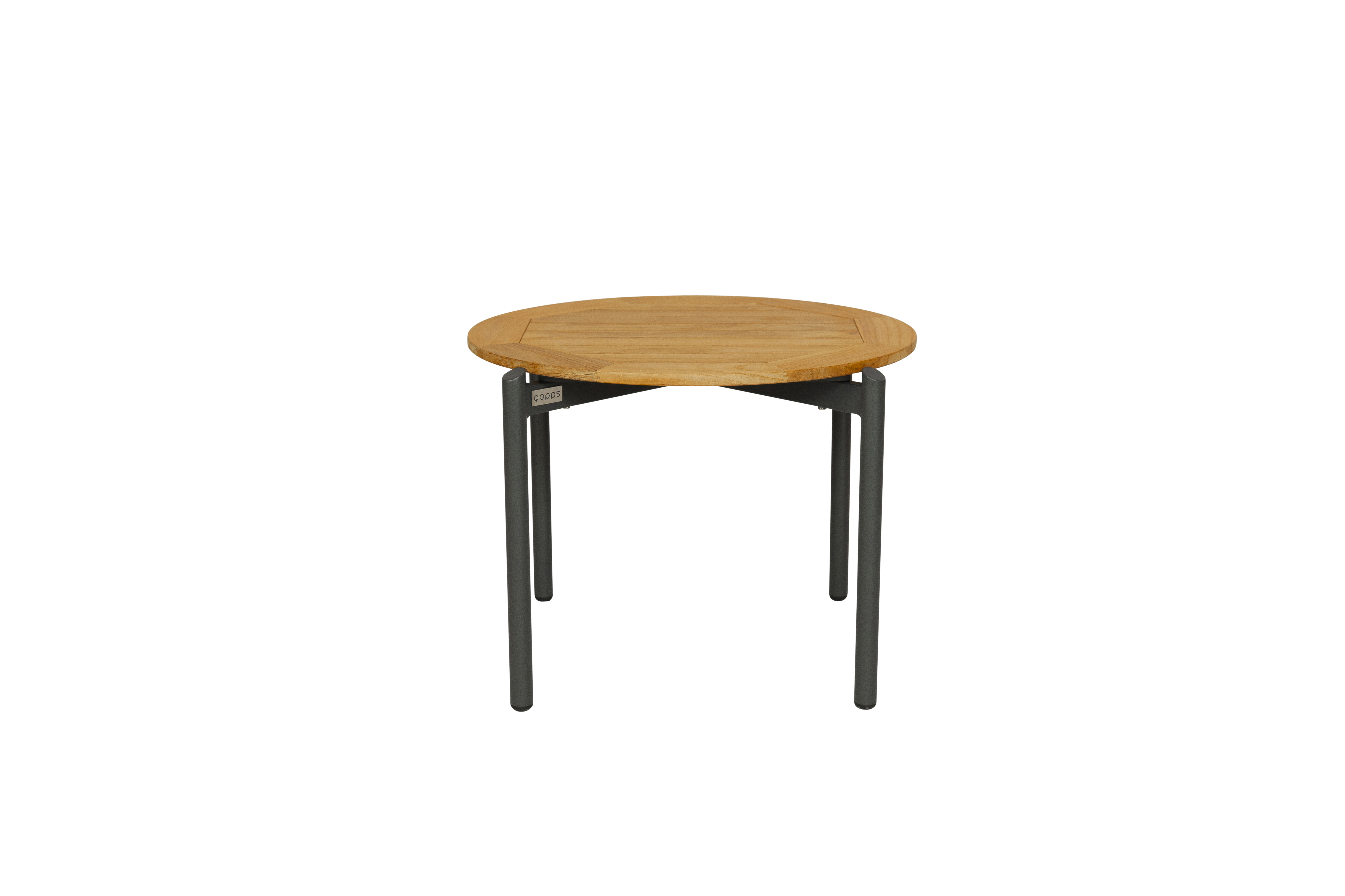 Qopps Chiva koffietafel 60 cm rond teak blad