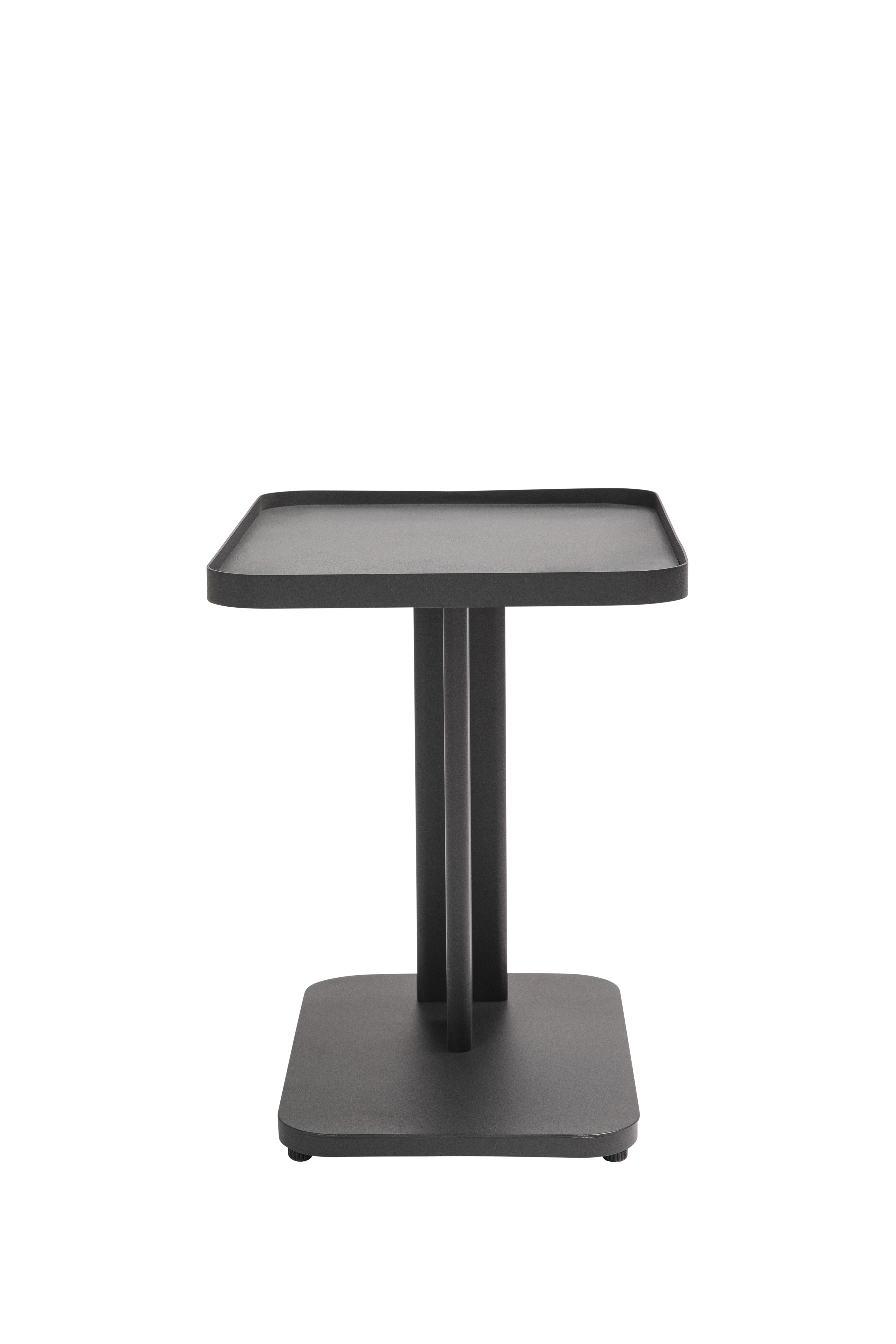 Qopps Okios bijzettafel 50.5 x 35.5 cm hoog 46.5cm mat royal grey