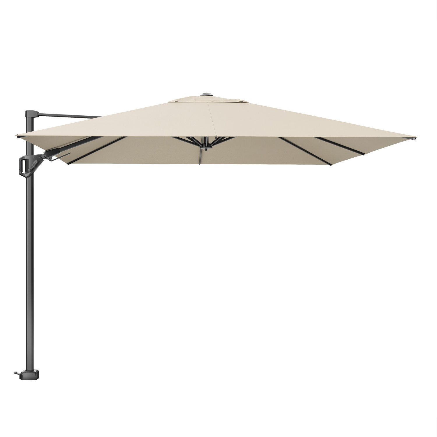Platinum Challenger zweefparasol T2 premium 3x3 m champagne
