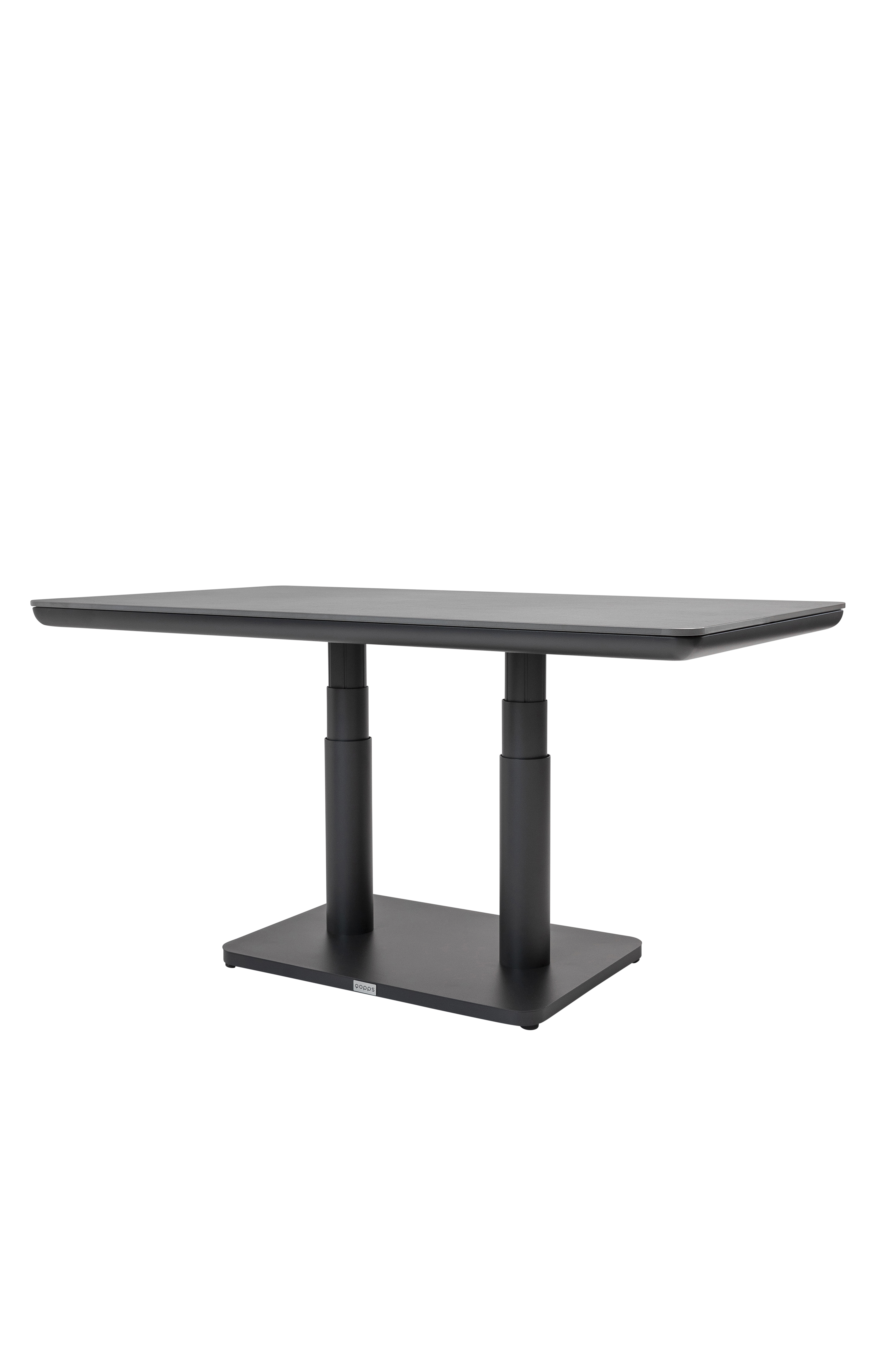 Qopps Ramin up down tuintafel 140 x 80 cm met sinterstone blad
