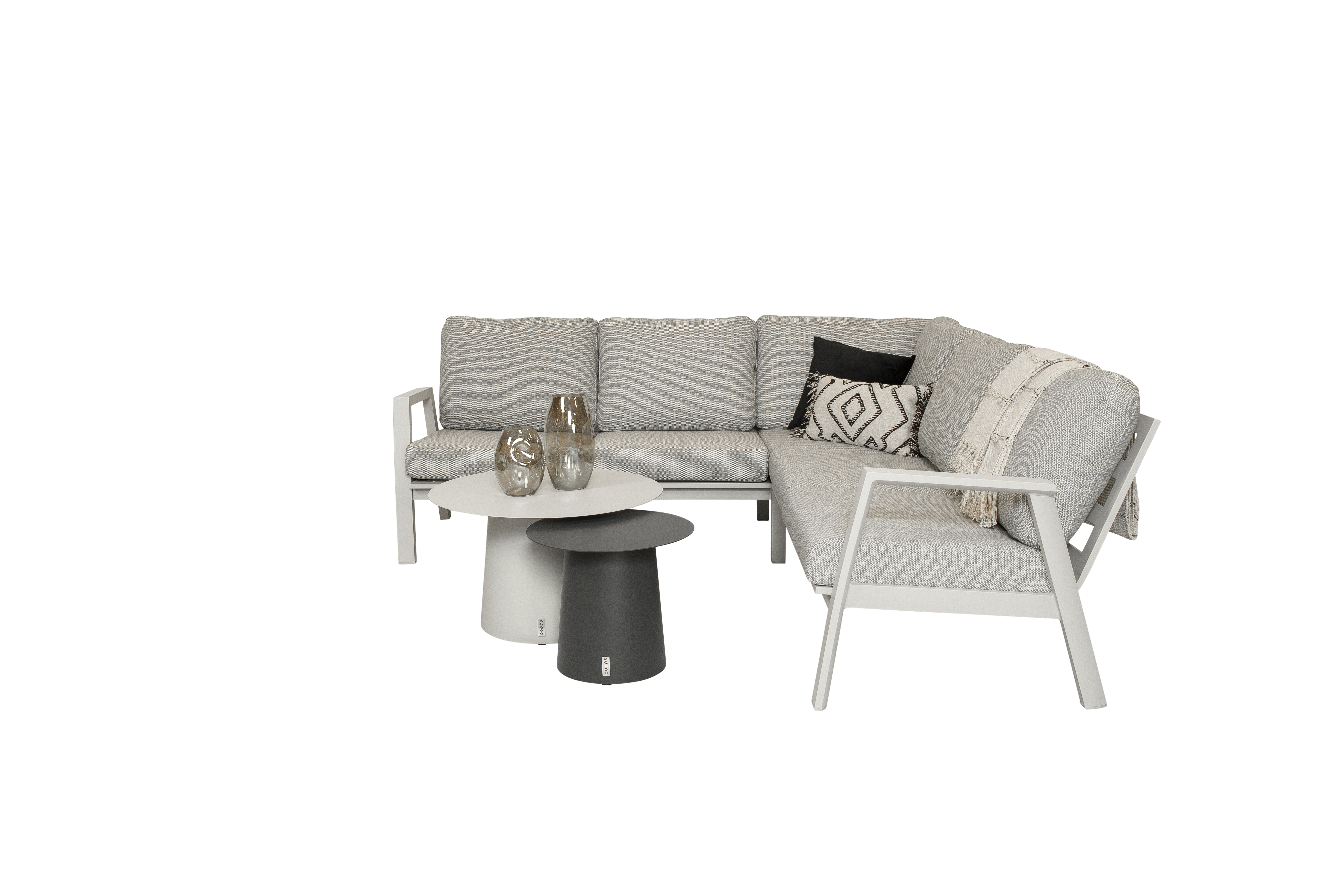 Qopps Okios loungebank met 2x Okios koffietafeltjes