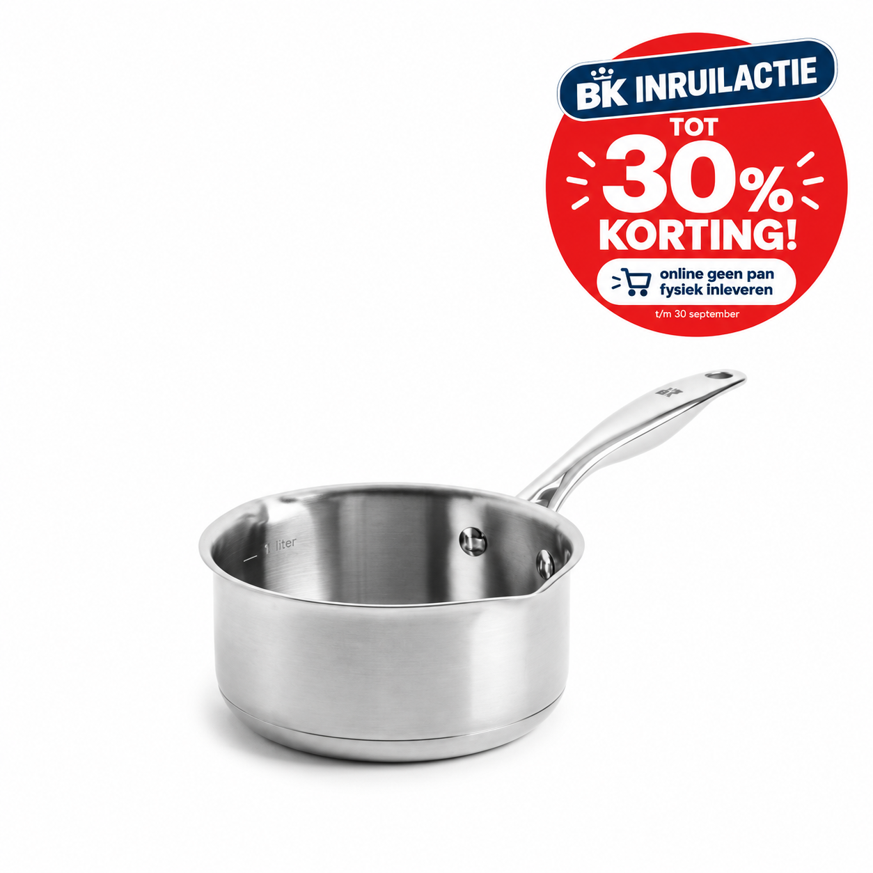 Dagelijkse kost steelpan 16 cm 1.5 liter