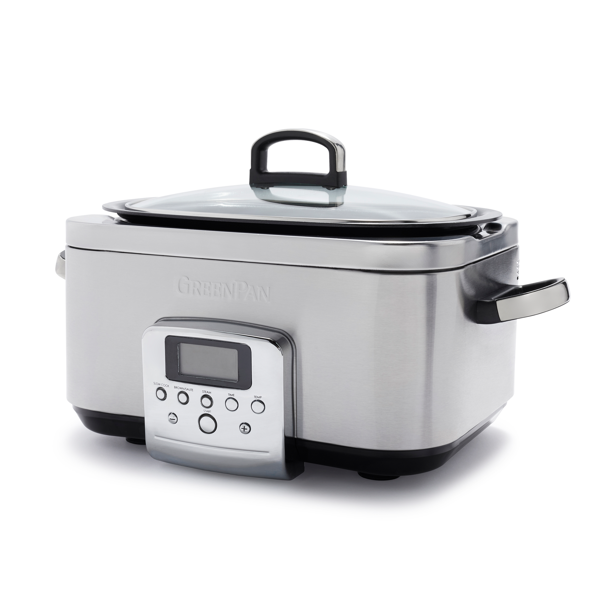 Greenpan Slowcooker stainless steel 6 liter