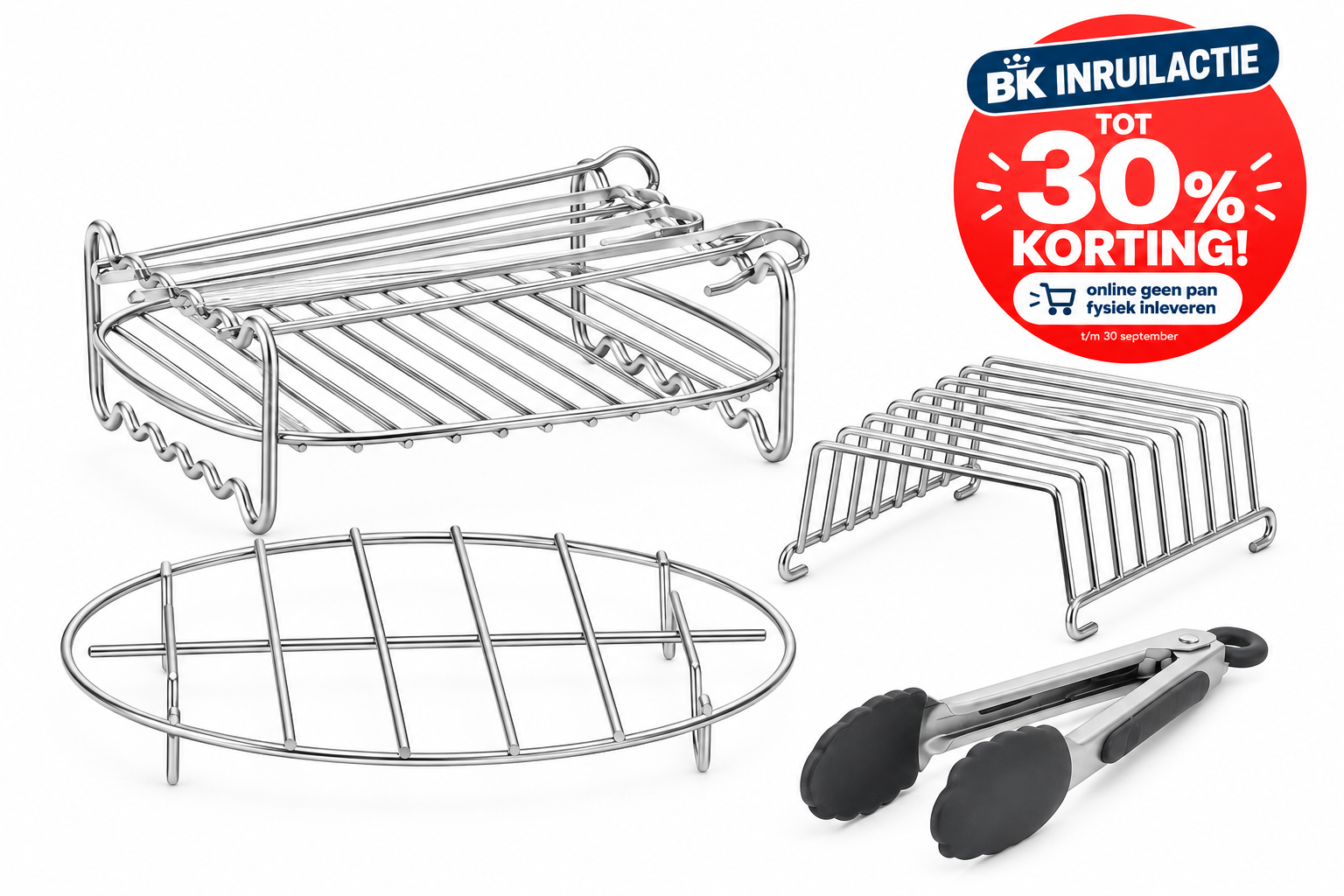 Bk Connect Airfryer XXL Grillset 4-delige