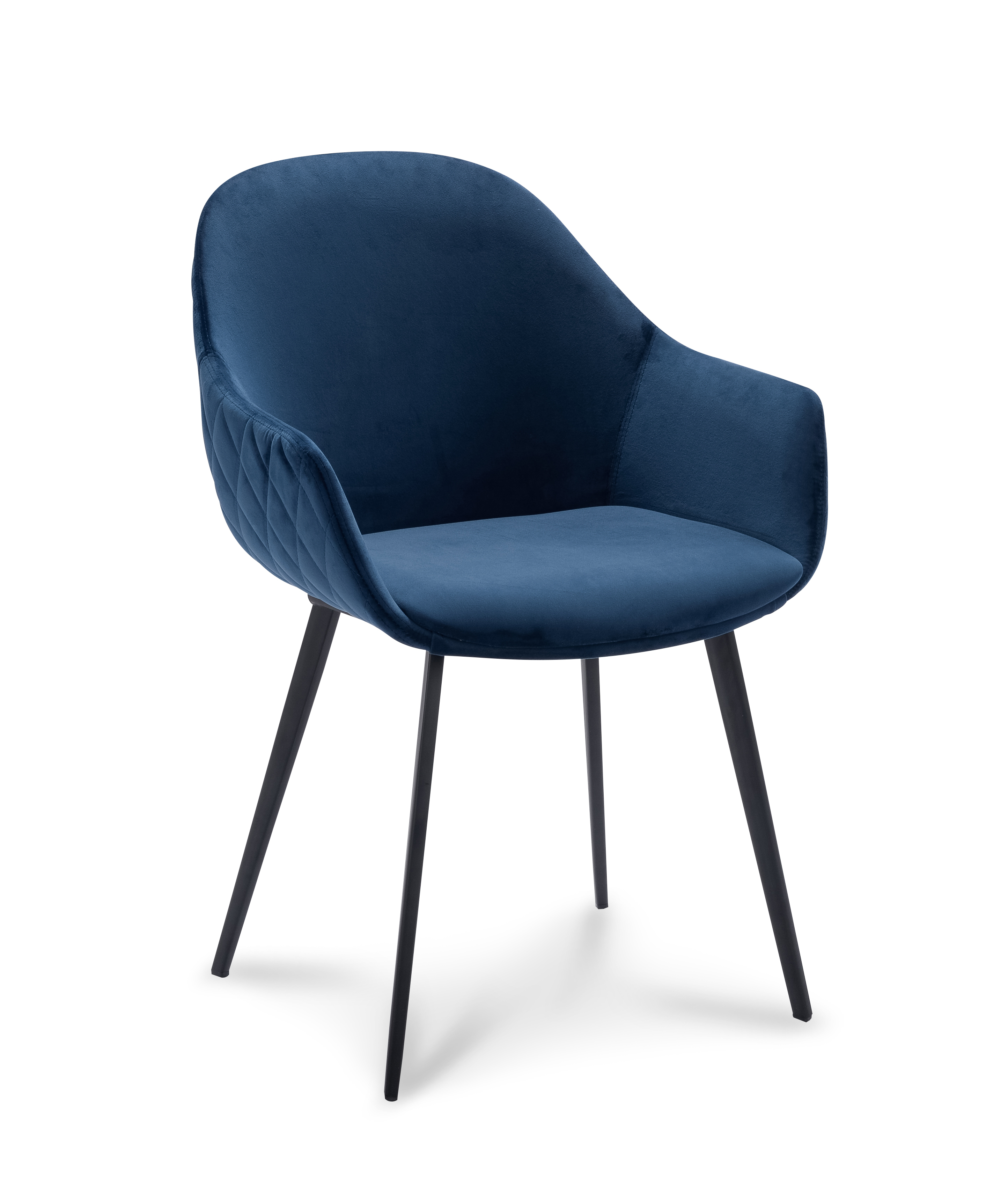 Stoel Carmen velvet Bleu