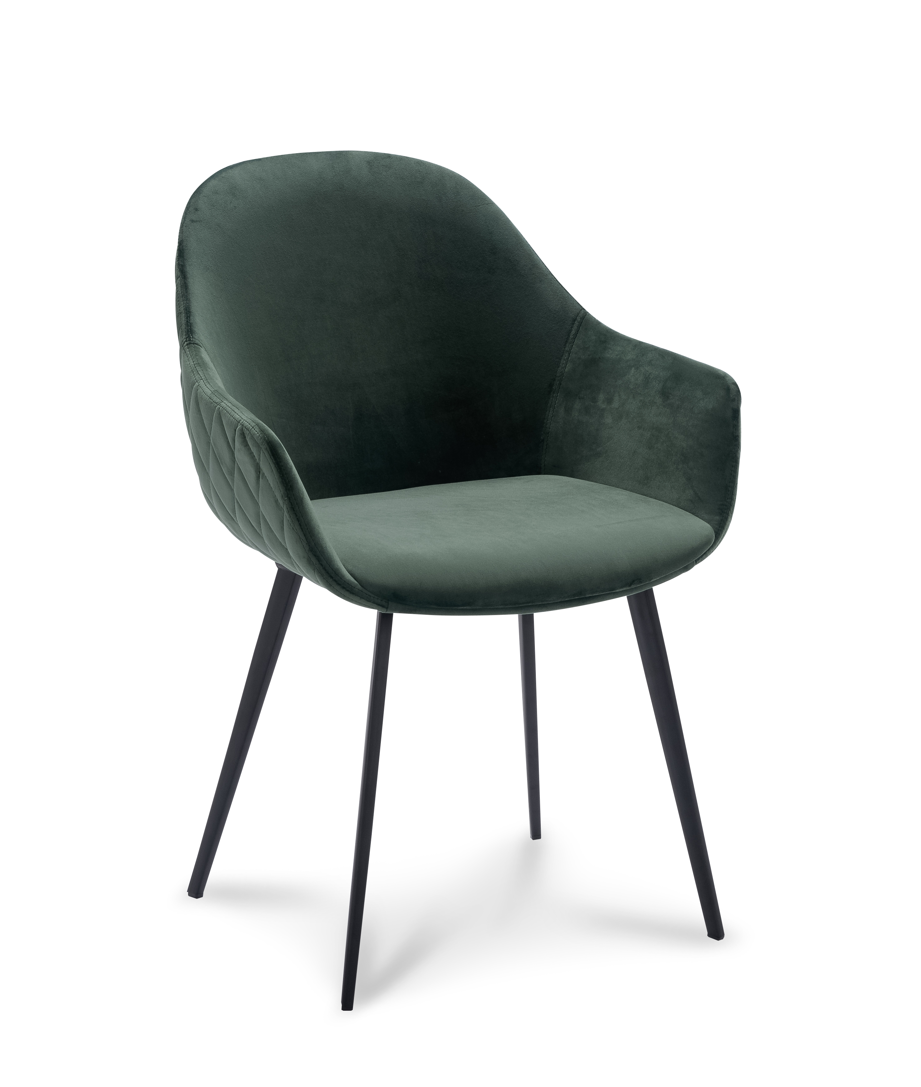 Stoel Carmen velvet Green