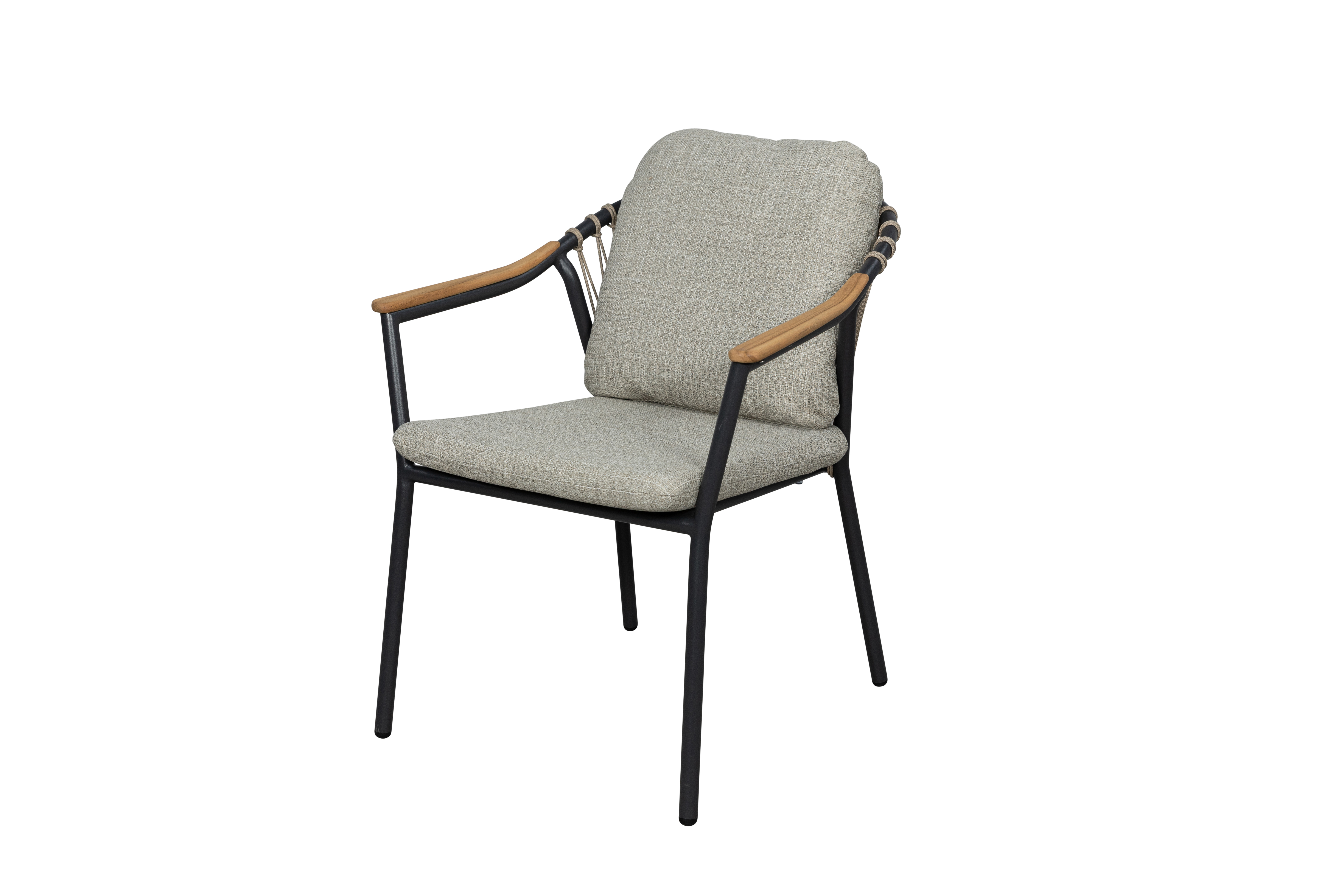Qopps Flori stapelbare dining tuinstoel royal grey