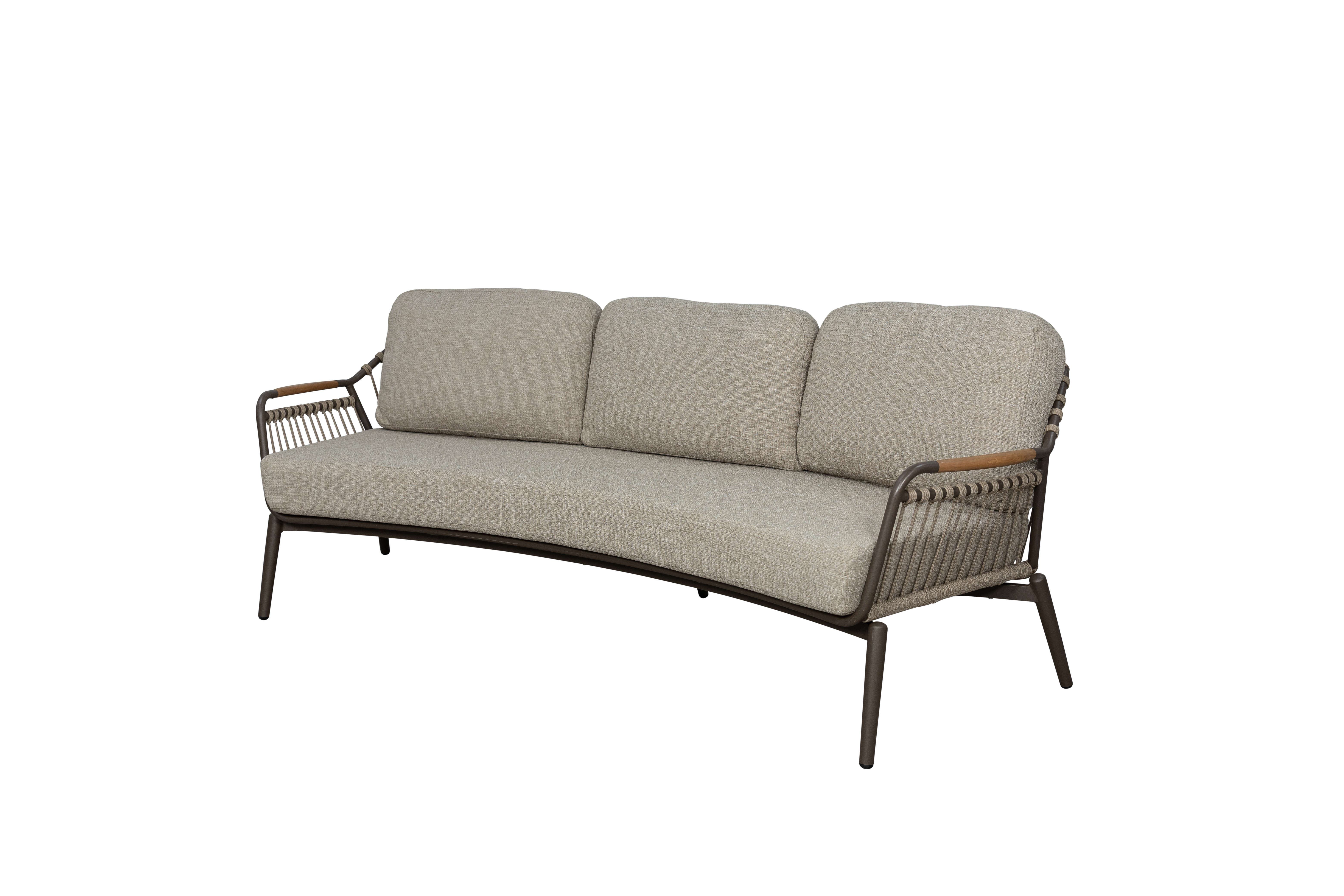 Qopps Egina comfort loungebank 3-zits earth