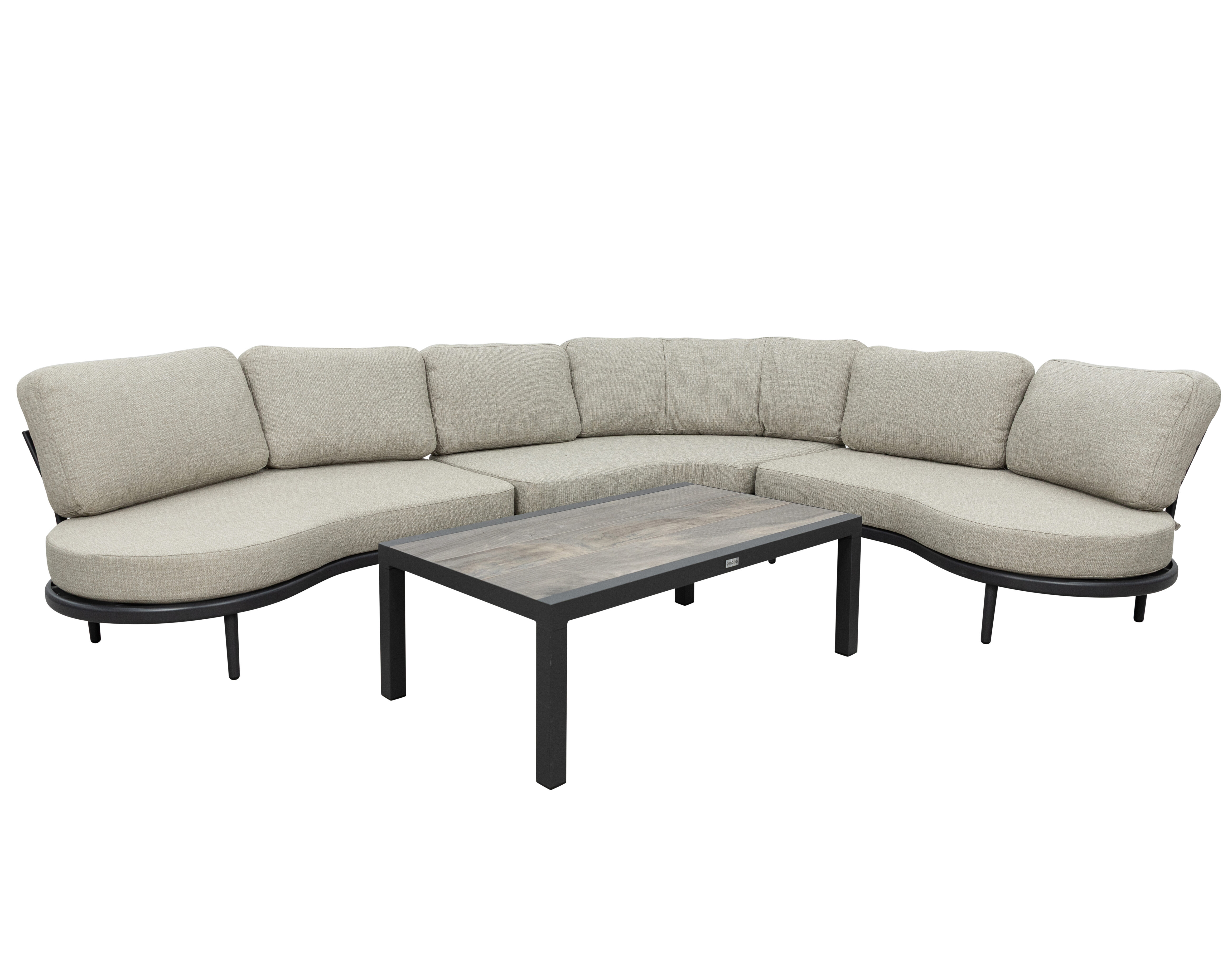 Qopps Giany hoek loungeset met Devis koffietafel